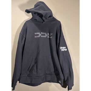 Daily Driven Exotics DDE Mens Black Hoodie Sz XL Moto Racing Track F1 Sleeve Hit
